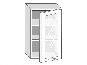 19.50.3 Шкаф настенный (h=913) на 500мм с 1-ой стекл. дверцей в Режи - rezh.magazin-mebel74.ru | фото