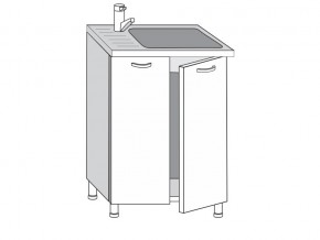 2.60.2мн Шкаф-стол на 600мм под накладную мойку с 2-мя дверцами в Режи - rezh.magazin-mebel74.ru | фото