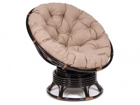 Кресло-качалка Papasan w 23/01 B с подушкой Antique brown, экошерсть Коричневый в Режи - rezh.magazin-mebel74.ru | фото