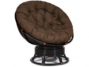 Кресло-качалка Papasan w 23/01 B с подушкой Antique brown, ткань Коричневый в Режи - rezh.magazin-mebel74.ru | фото