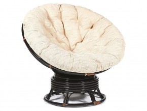 Кресло-качалка Papasan w 23/01 B с подушкой Antique brown, ткань Старт в Режи - rezh.magazin-mebel74.ru | фото