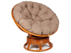 Кресло-качалка Papasan w 23/01 B с подушкой Cognac, экошерсть Коричневый в Режи - rezh.magazin-mebel74.ru | фото