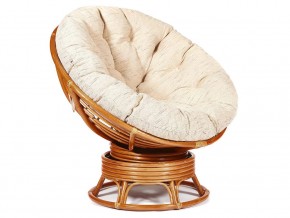 Кресло-качалка Papasan w 23/01 B с подушкой Cognac, ткань Старт в Режи - rezh.magazin-mebel74.ru | фото