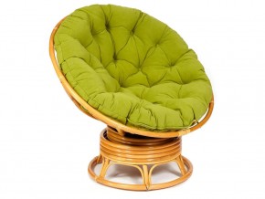 Кресло-качалка Papasan w 23/01 B с подушкой Honey, флок Олива в Режи - rezh.magazin-mebel74.ru | фото