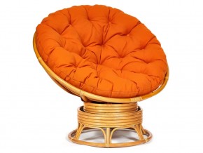 Кресло-качалка Papasan w 23/01 B с подушкой Honey, ткань Оранжевый в Режи - rezh.magazin-mebel74.ru | фото