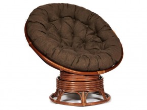 Кресло-качалка Papasan w 23/01 B с подушкой Pecan, ткань Коричневый в Режи - rezh.magazin-mebel74.ru | фото