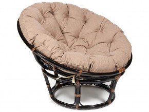 Кресло Papasan 23/01 W с подушкой Antique brown, экошерсть Коричневый в Режи - rezh.magazin-mebel74.ru | фото