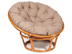 Кресло Papasan 23/01 W с подушкой Cognac, экошерсть Коричневый в Режи - rezh.magazin-mebel74.ru | фото