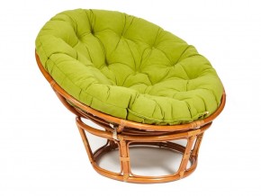 Кресло Papasan 23/01 W с подушкой Cognac, флок Олива в Режи - rezh.magazin-mebel74.ru | фото