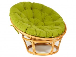 Кресло Papasan 23/01 W с подушкой Honey, флок Олива в Режи - rezh.magazin-mebel74.ru | фото