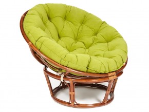 Кресло Papasan 23/01 W с подушкой Pecan, флок Олива в Режи - rezh.magazin-mebel74.ru | фото