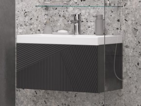 Тумба с раковиной Edge 70 подвесной графит в Режи - rezh.magazin-mebel74.ru | фото
