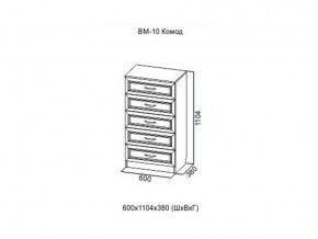ВМ-10 Комод в Режи - rezh.magazin-mebel74.ru | фото